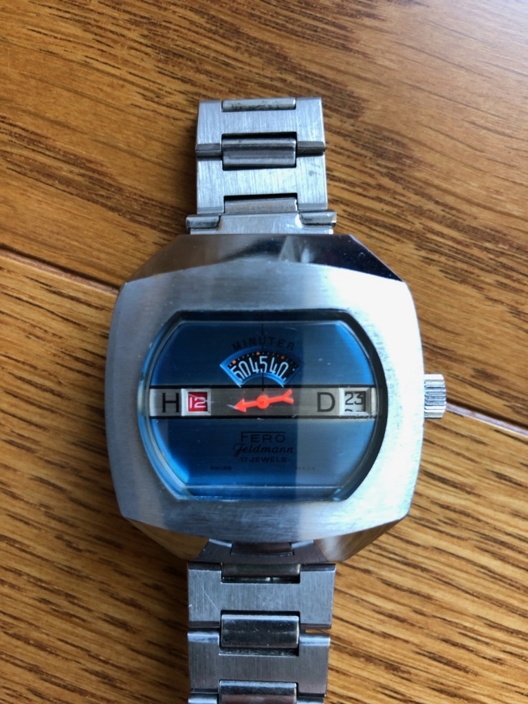 FERO FELDMANN jump hour watch 手巻き ジャンク扱い
