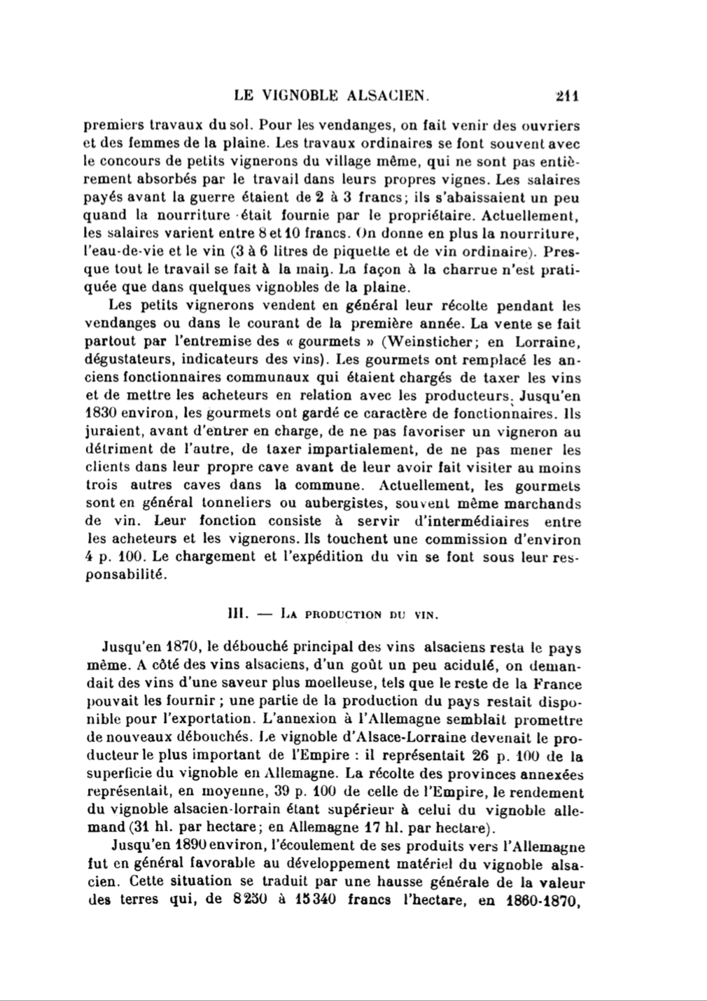 "Le vignoble alsacien" article de André Lucius publié en 1922 dans les Annales de Géographie t. 31, n°171, 1922. pp. 205-214