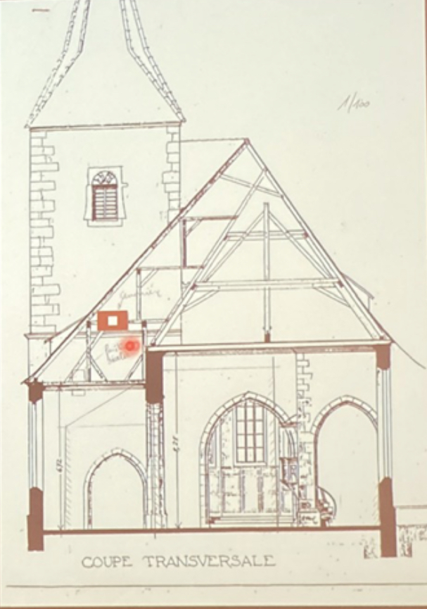 Avant 1520, l’existence d’un gardien est confirmée dans le haut du clocher de l'église de Hunawihr doté de bouches à feu. Ce dernier avait donc bien une fonction de défense. 