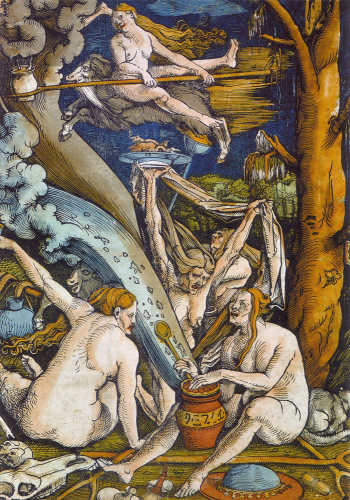 Les sorcières - Gravure de Hans Baldung Grien • 1510