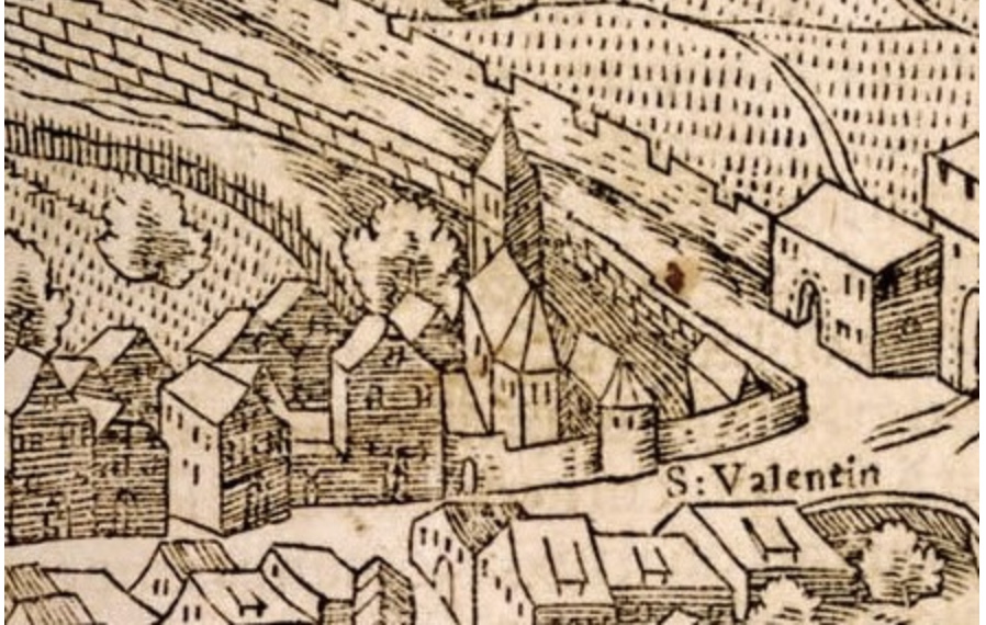 Durant des siècles, le prieuré bénédictin Saint-Valentin de Rouffach accueillit épileptiques et pèlerins.