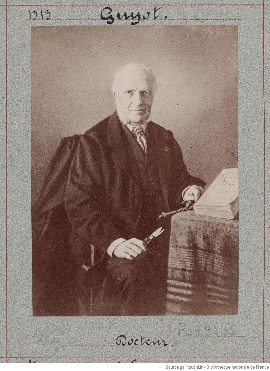 Le Docteur Jules GUYOT (1807-1872) - photographie vers 1870 Atelier Nadar] Bibliothèque nationale de France, département Estampes