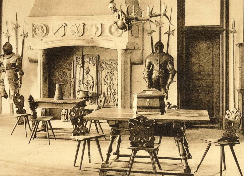 La cheminée du Wagkeller reconstituée au Musée Unterlinden en 1925