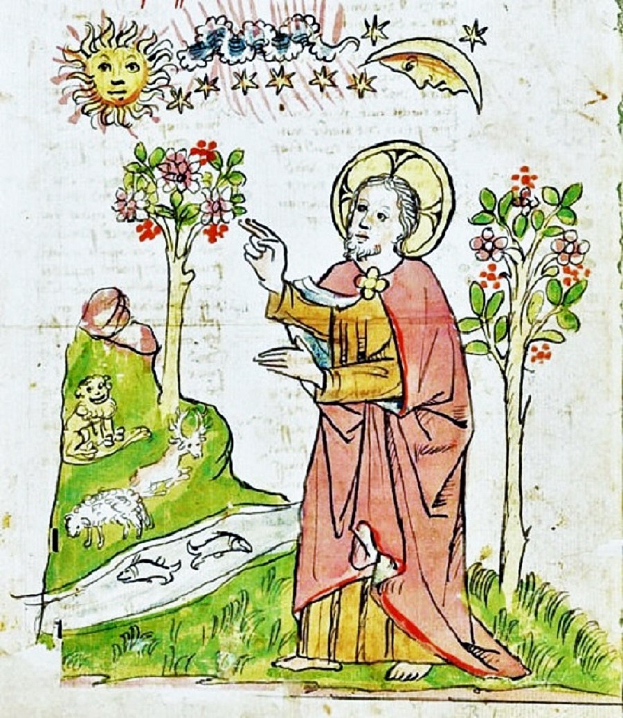 La terre verdit de verdure, les herbes portèrent semence et les arbres donnèrent du fruit, chacun selon son espèce.