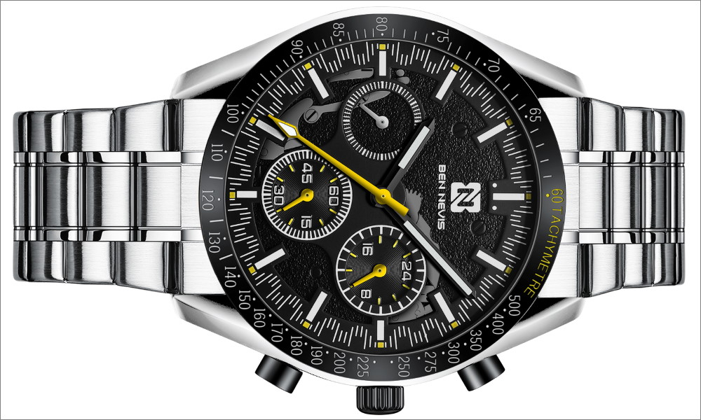 Armbanduhr Ben Nevis | Schwarz | Edeltahl Armband | Unsere Uhren im Shop sind moderne Armbanduhren ✓ edle Chronographen ✓ wertvolle Luxusuhren ✓ und günstige Digitaluhren ✓ für Damen und Herren.