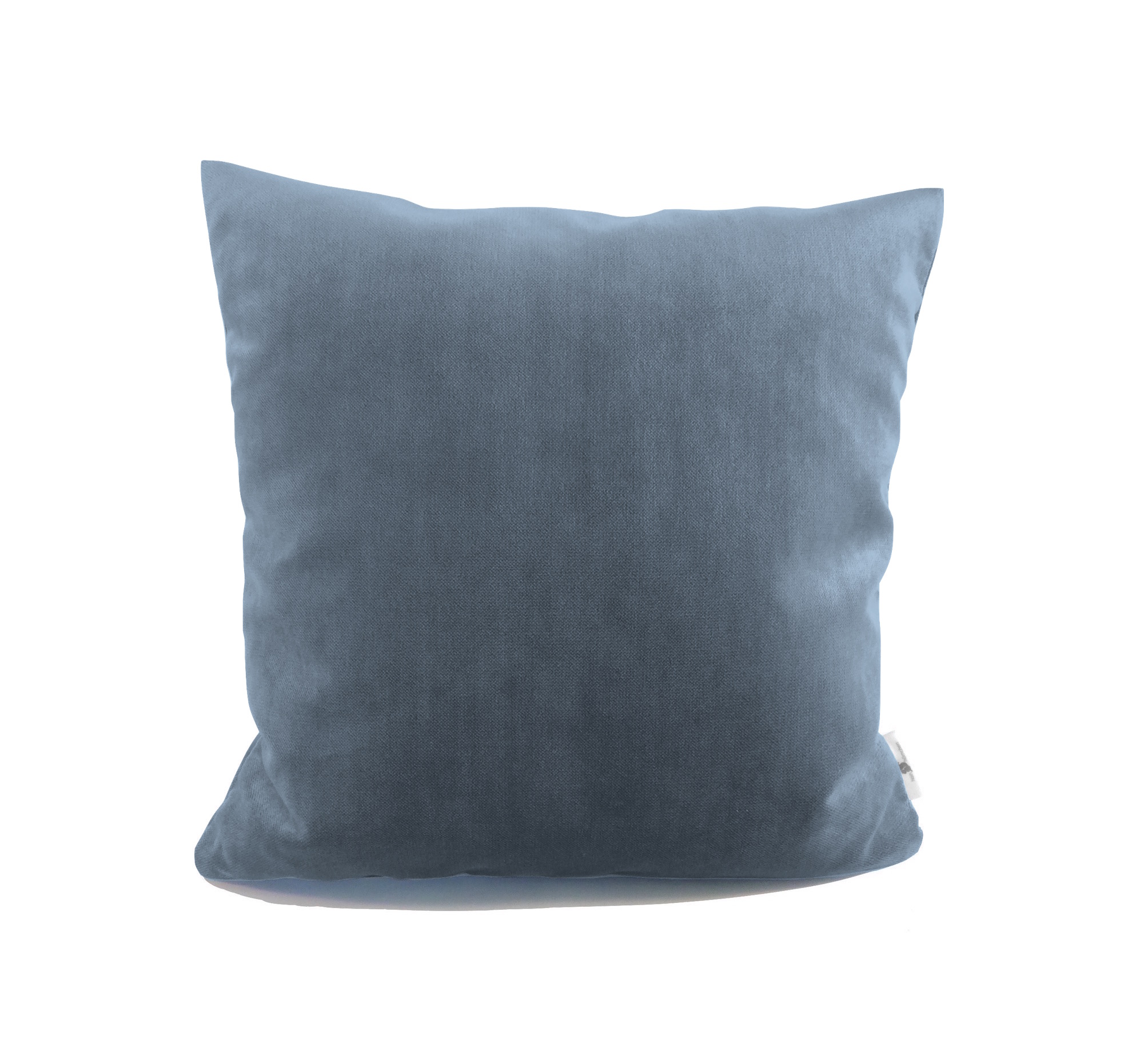 Samtkissen blaugrau 20x20