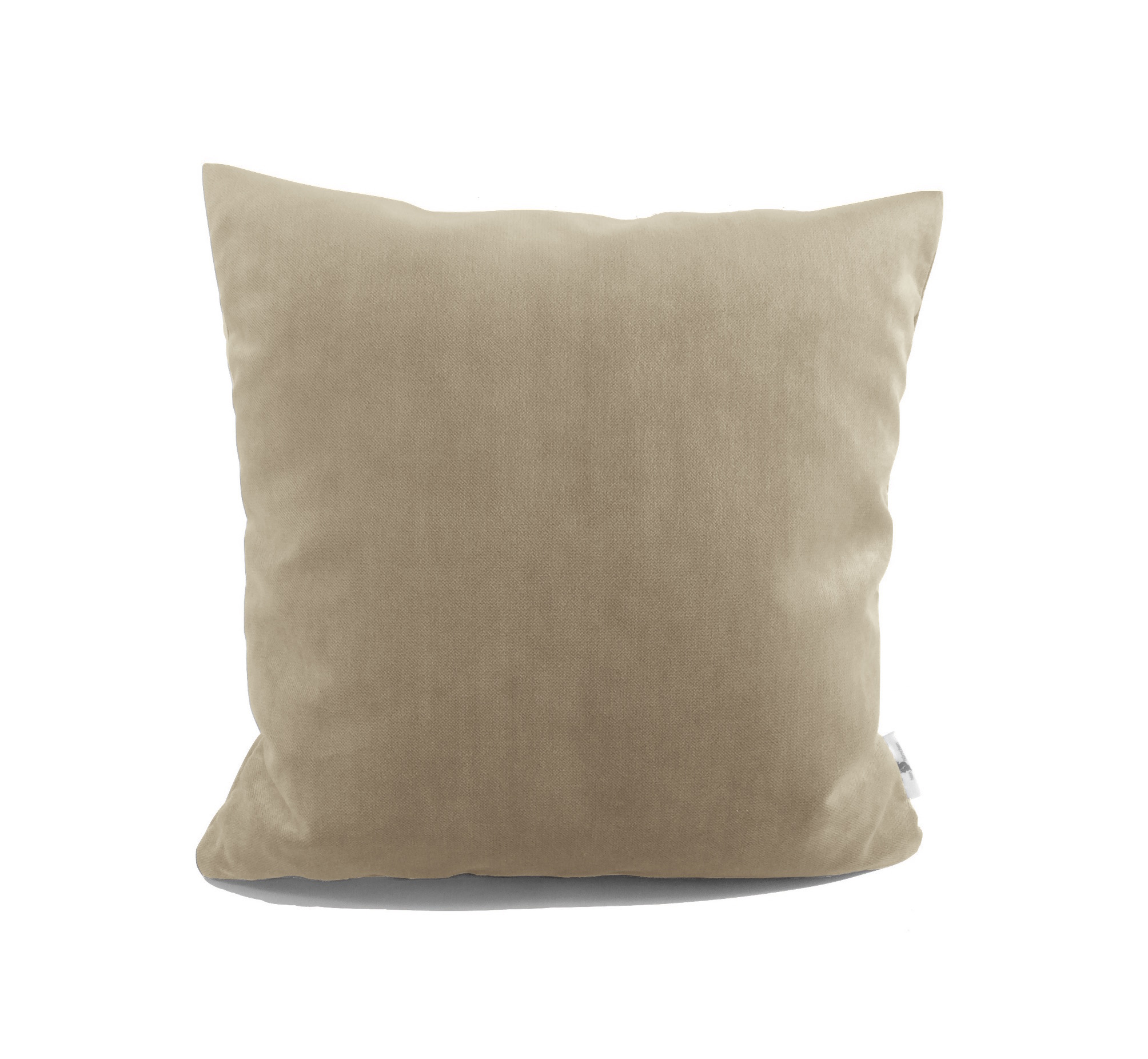Samtkissen sandfarben beige 30x30