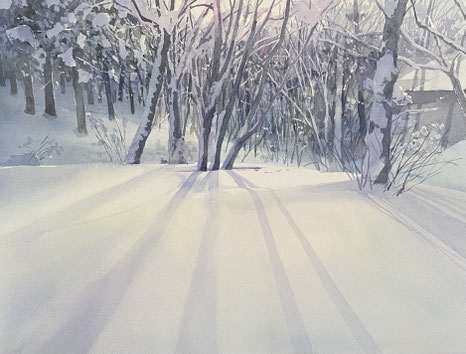 2025年の風景 水彩画