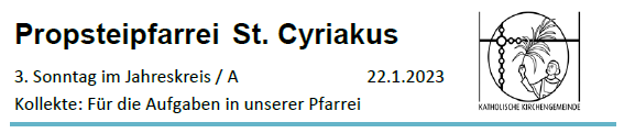 Informationen & Gottesdienste