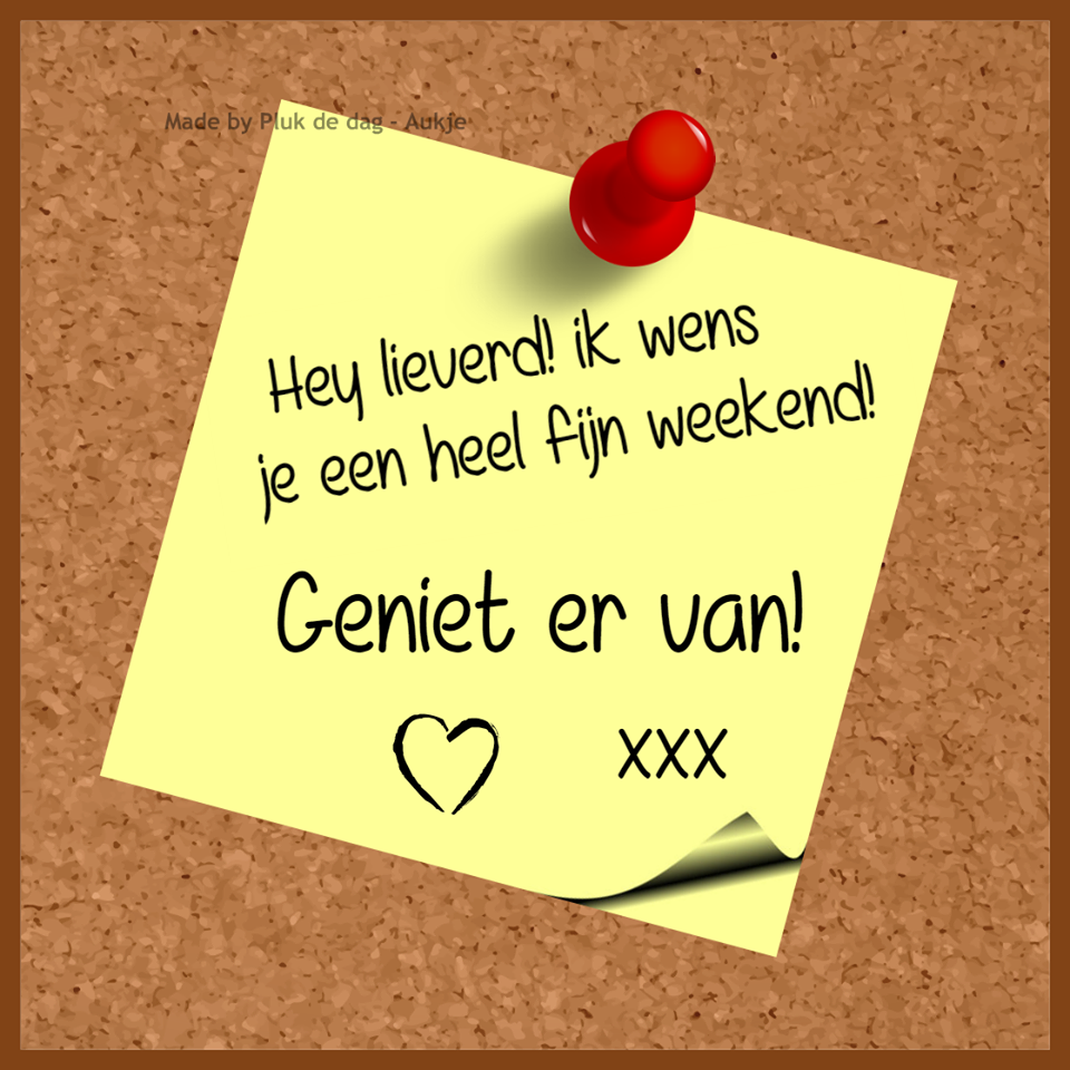 Weekend - De website van Creaties Pluk de dag!