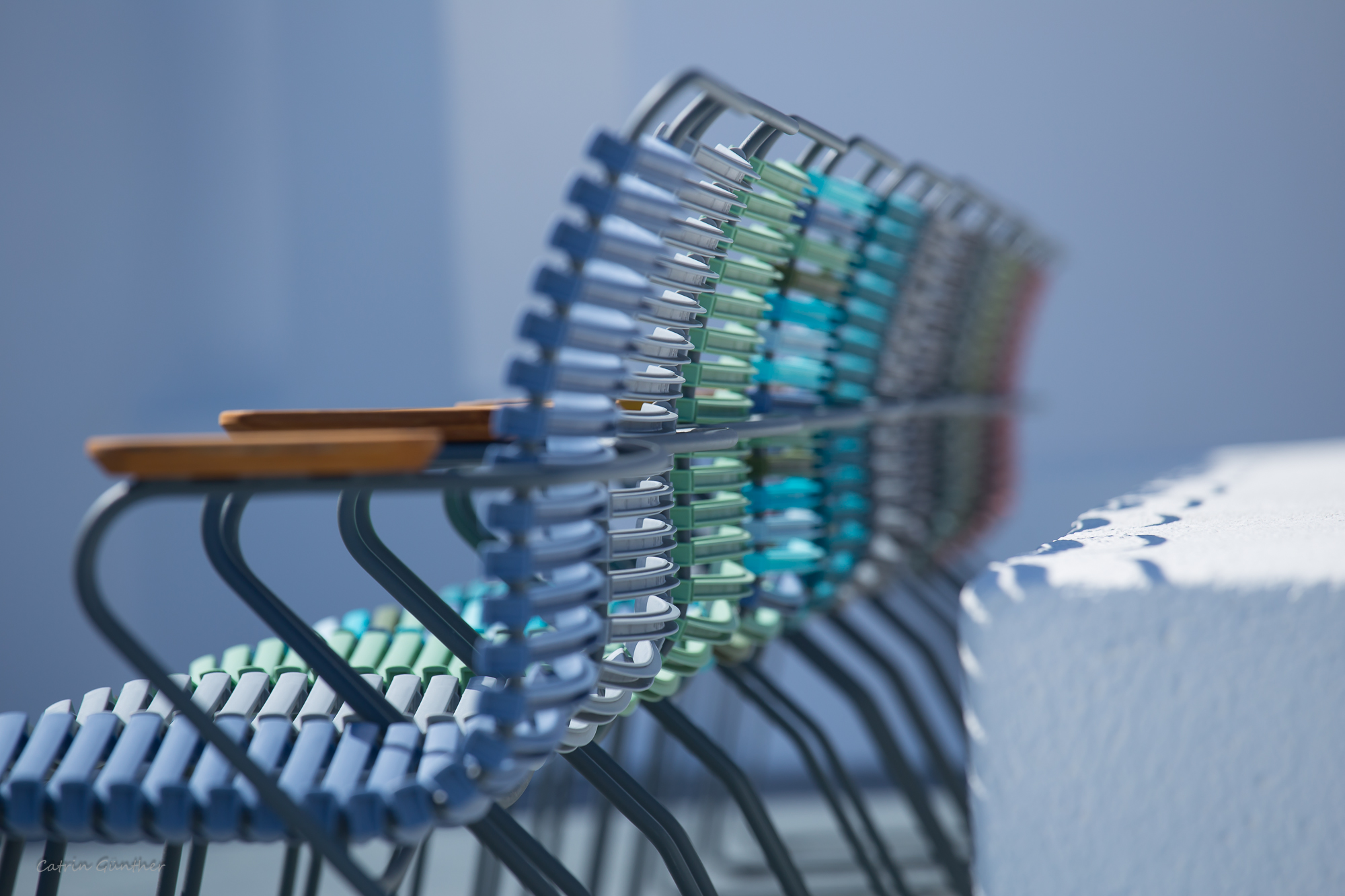 line of chairs