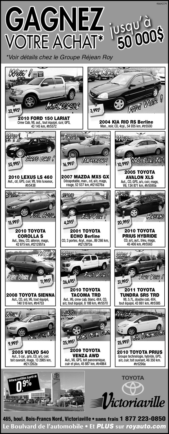 Promotion De la Semaine Toyota Victoriaville