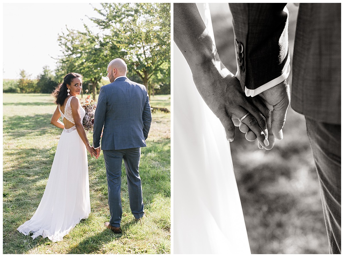 Hand Detail Neimeshof Kempen boho Hochzeit freie Trauung Scheunenhochzeit Hochzeitsfotograf Niederrhein Jane Weber 