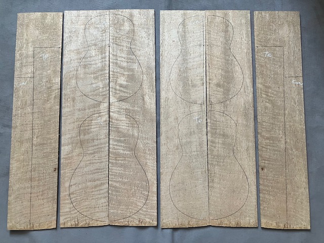 最高級5Aハワイアンカーリーマンゴー☆625～640×240×26mm厚☆送料無料 No.1727 ハワイアンマンゴー材 10本用時計ケース | 高級時計ケースの