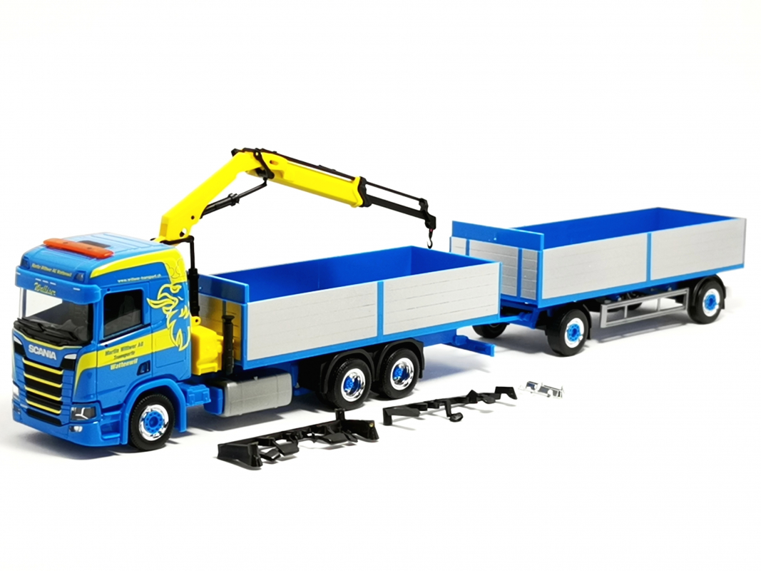 HERPA 926072 MARTIN WITTWER SCANIA HZ MIT LADEKRAN - 1