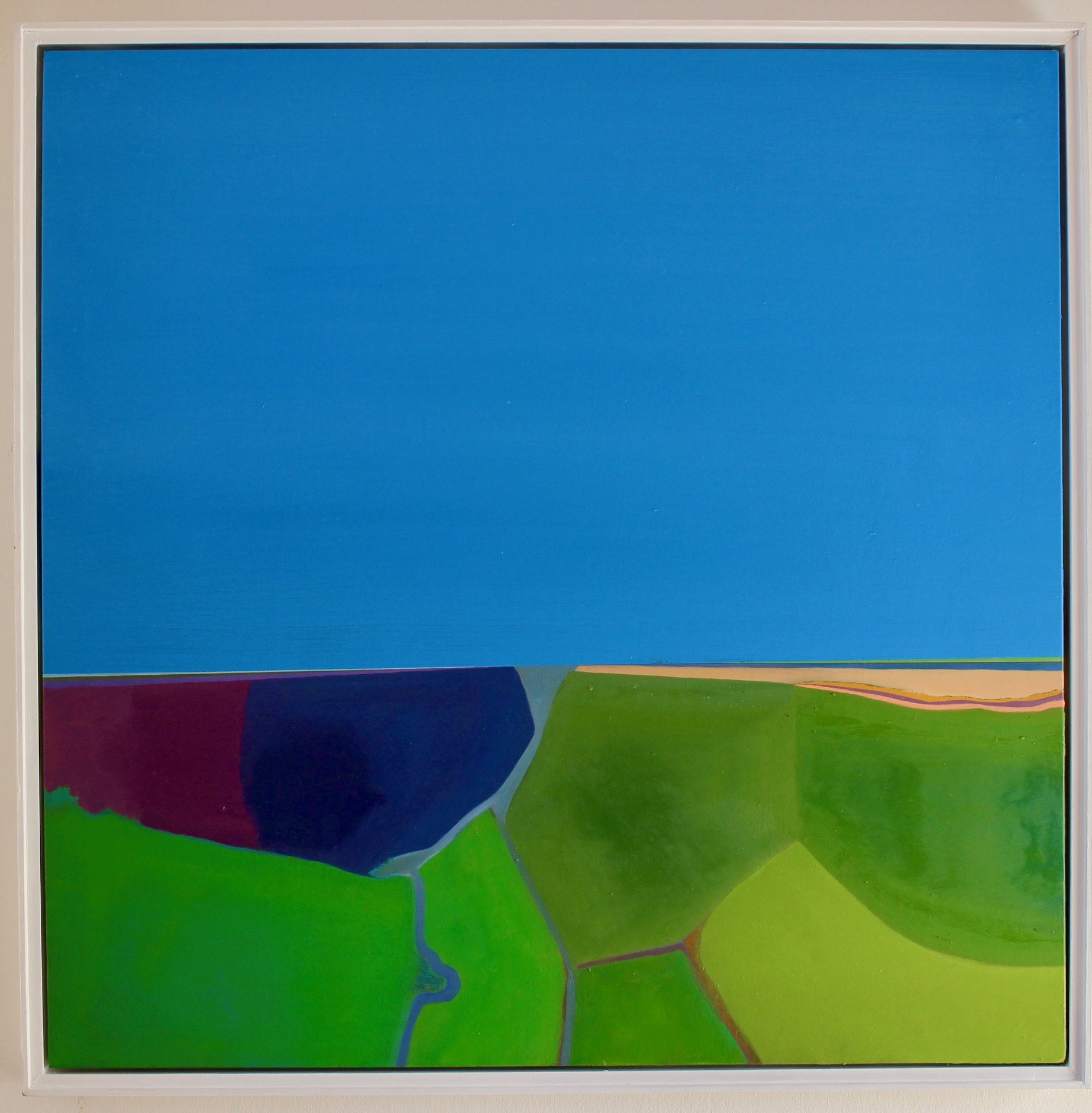 The Silence by the Sea Pt. Nine / Oil On Canvas / 80 x 80cm / 32 x 32inch