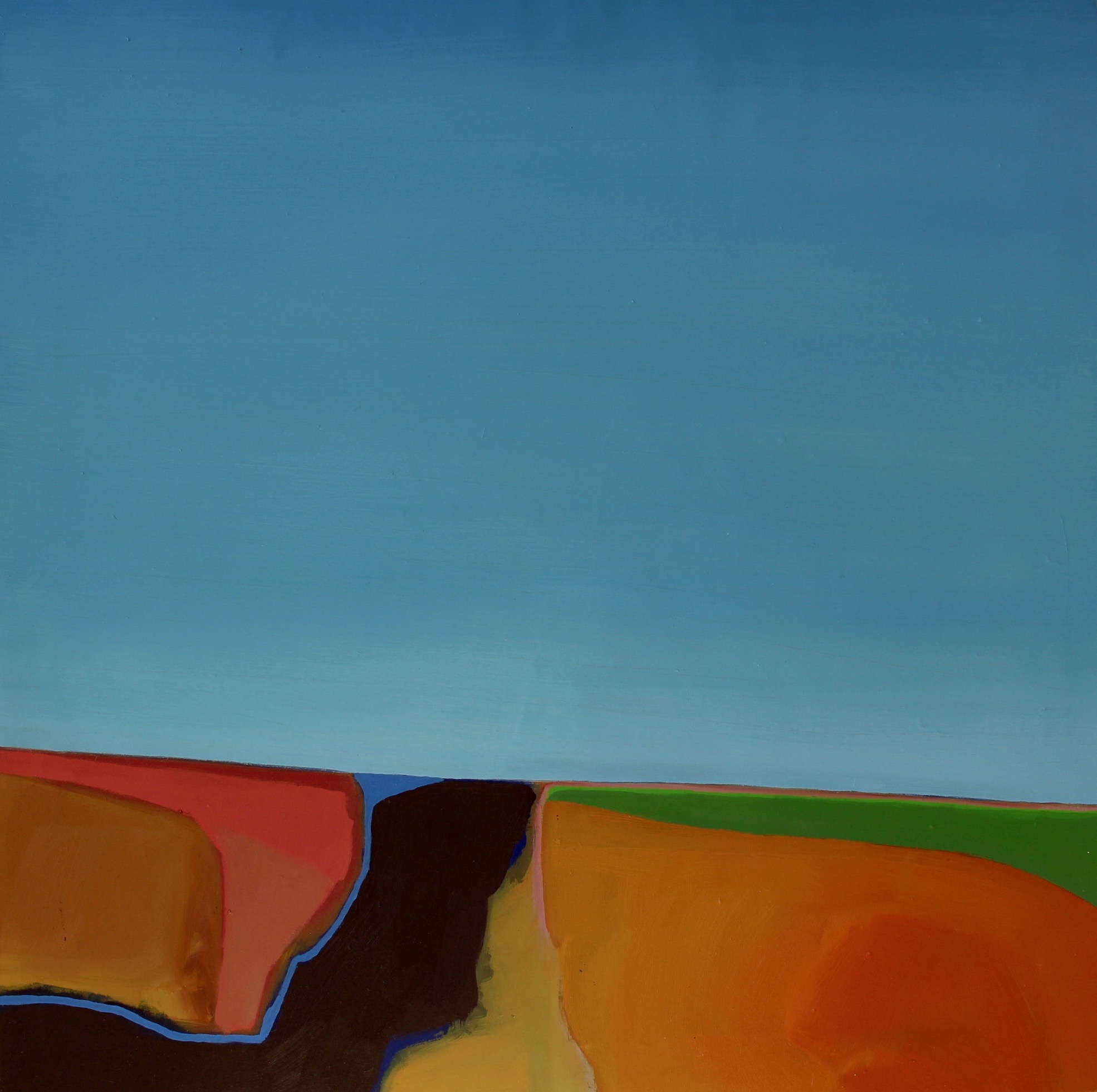 The Silence by the Sea Pt.One / Oil on Canvas / 80 x 80cm / 32 x 32inch