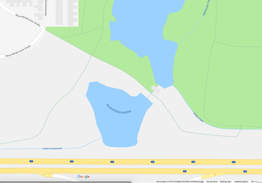 Krumhörnskuhle am Wadeackersee in Bremen-Kattenesch