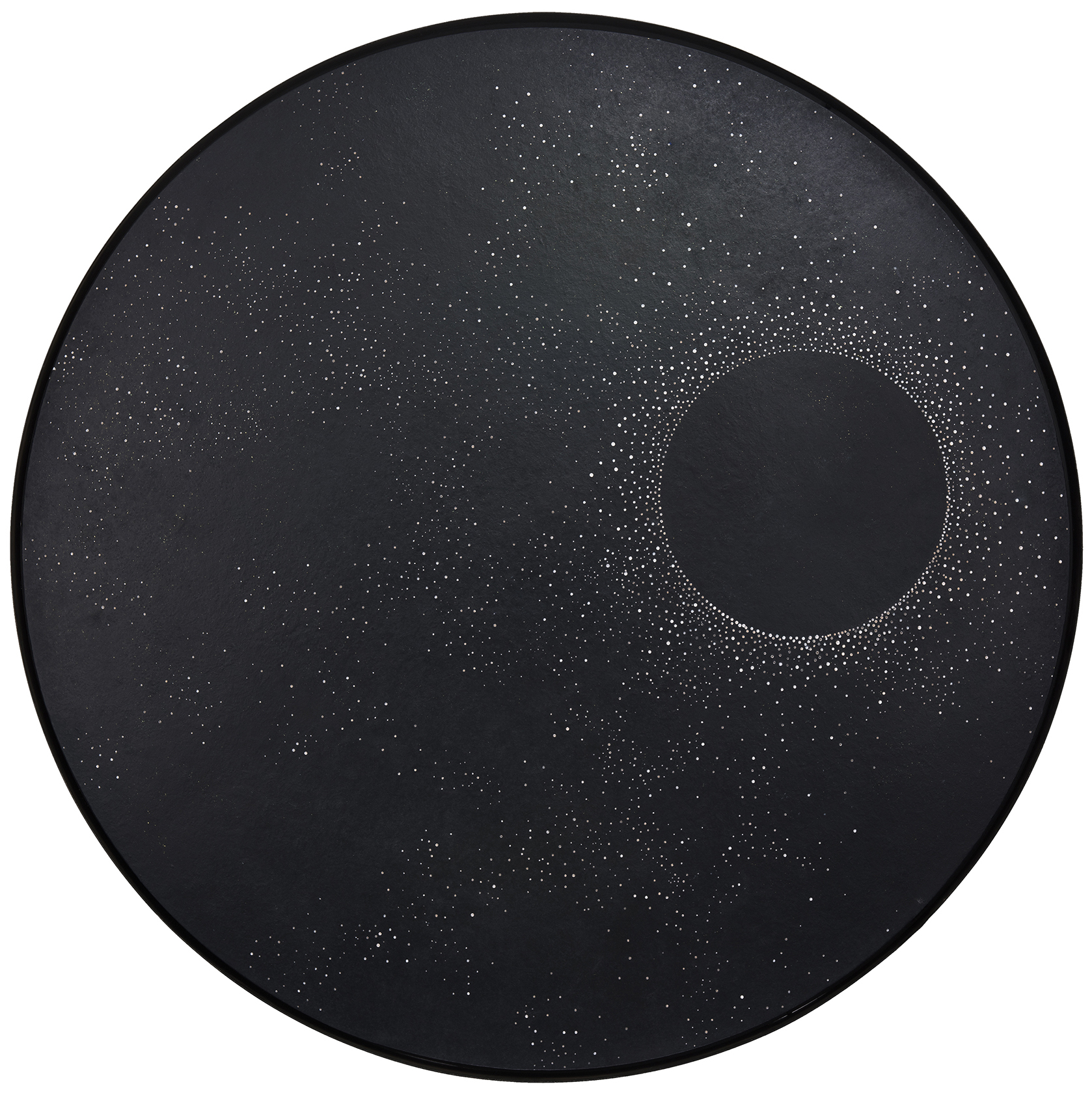 The constellation - Lacquer with holes engraved - Size : 100 cm dia