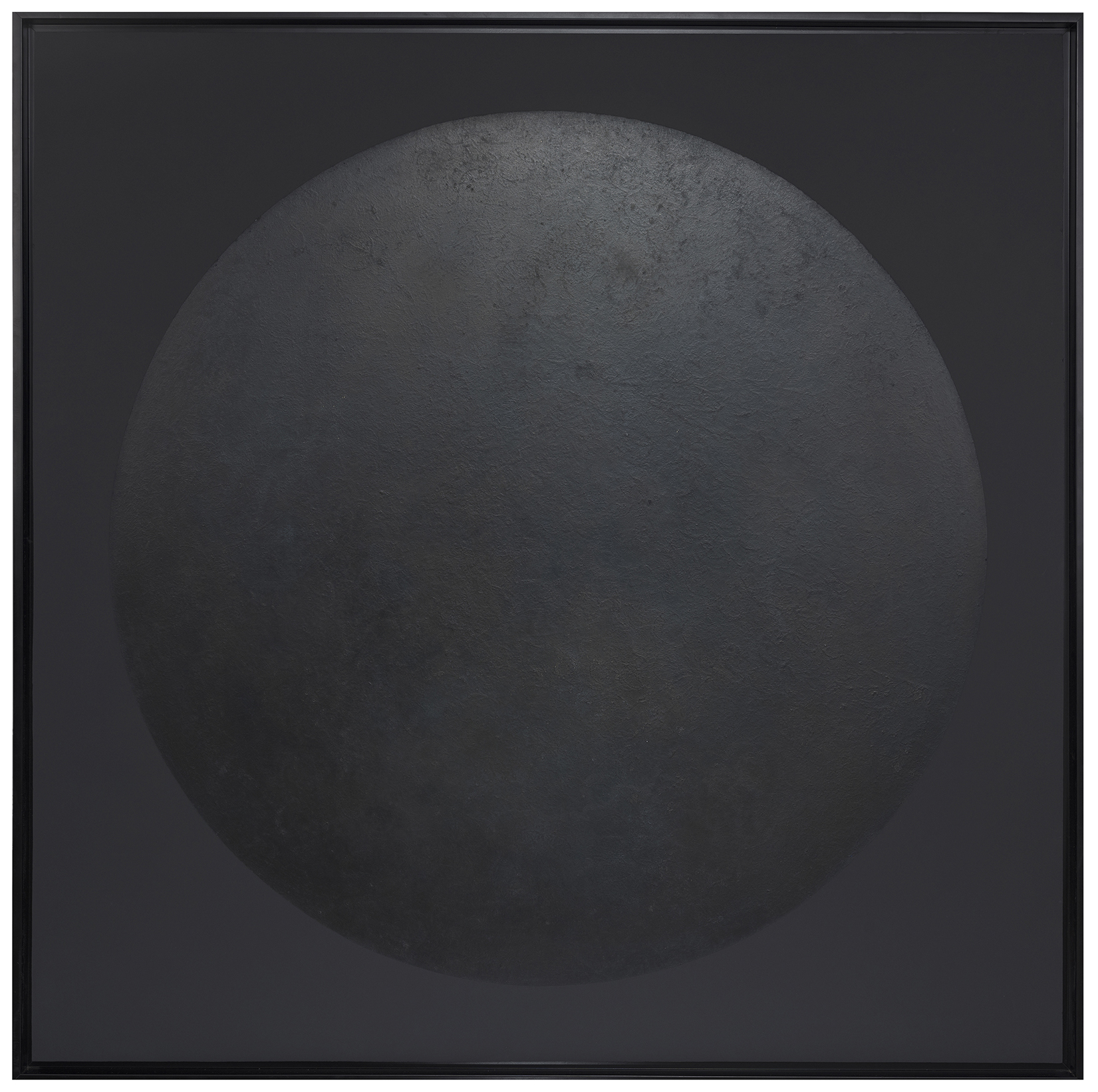 La lune noire - Laque finition cirée - Dimension : 120 x 120 cm