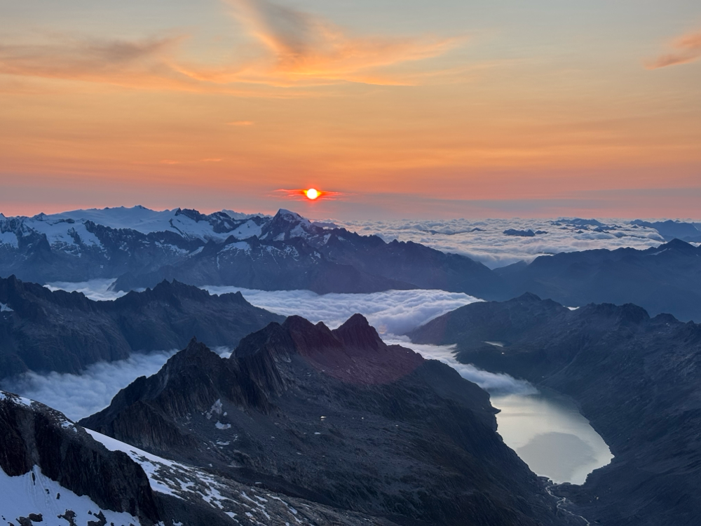 Sonnenaufgang im Oberaar