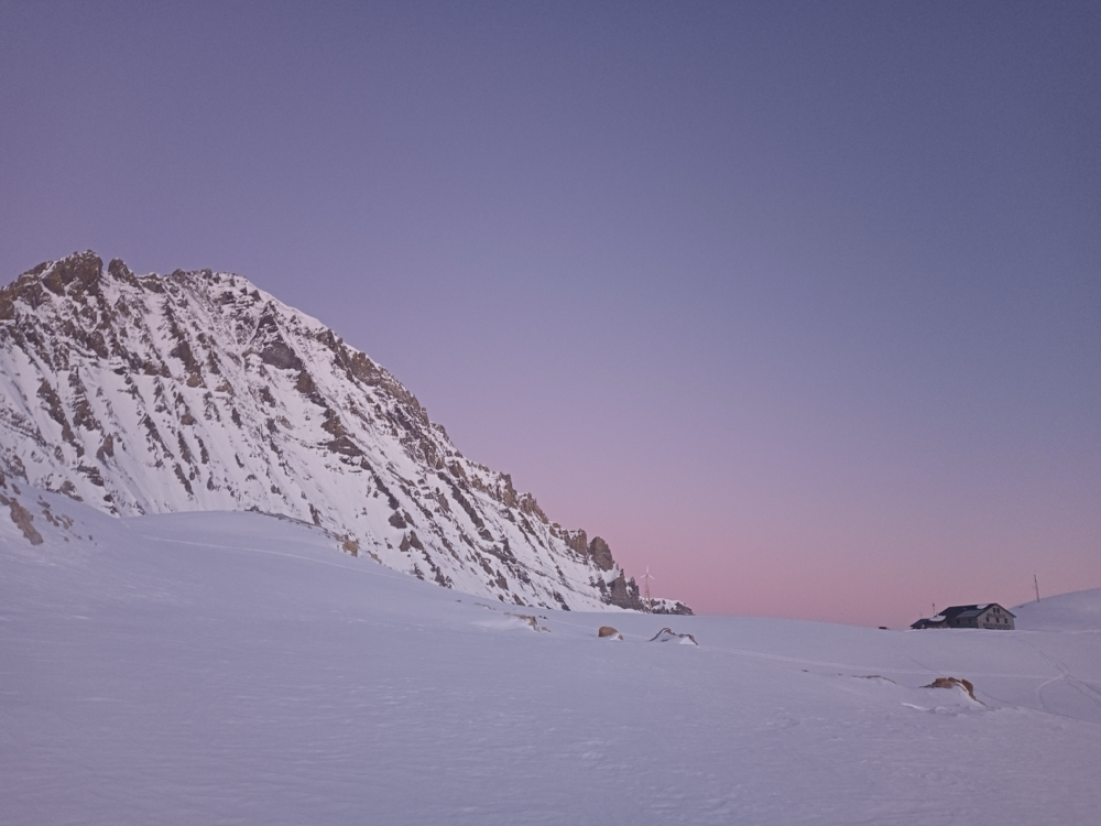 Balmhorn mit Lötschenpasshütte