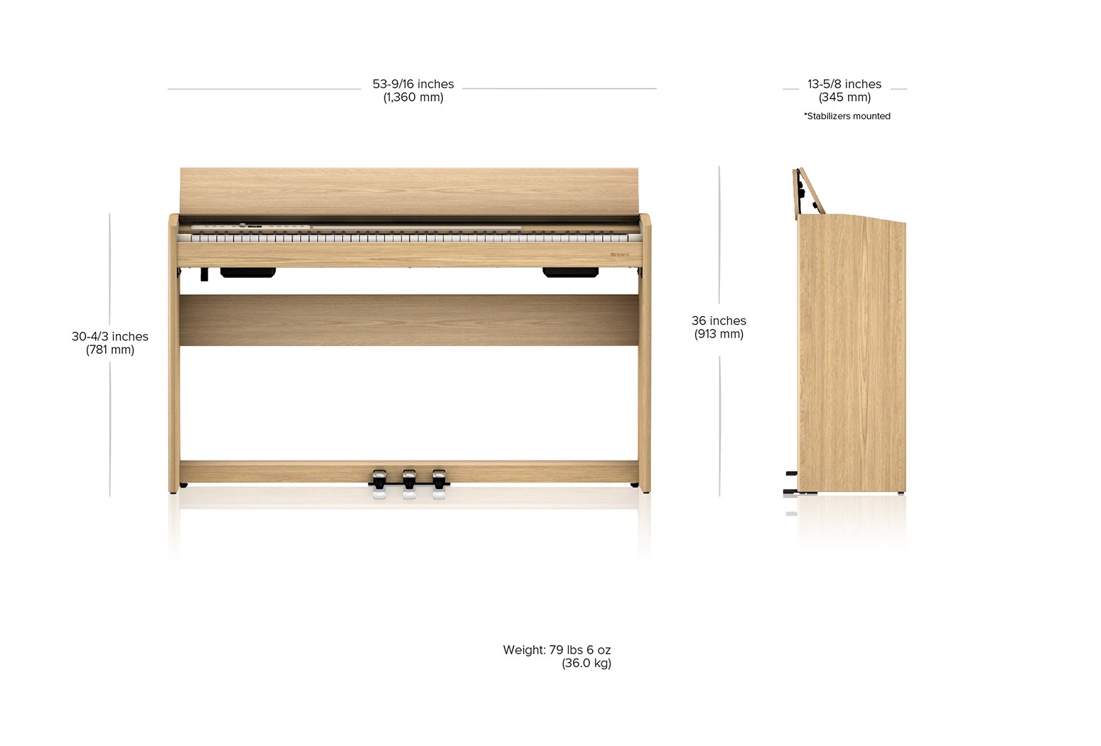 Roland F701 Eiken Detail 1