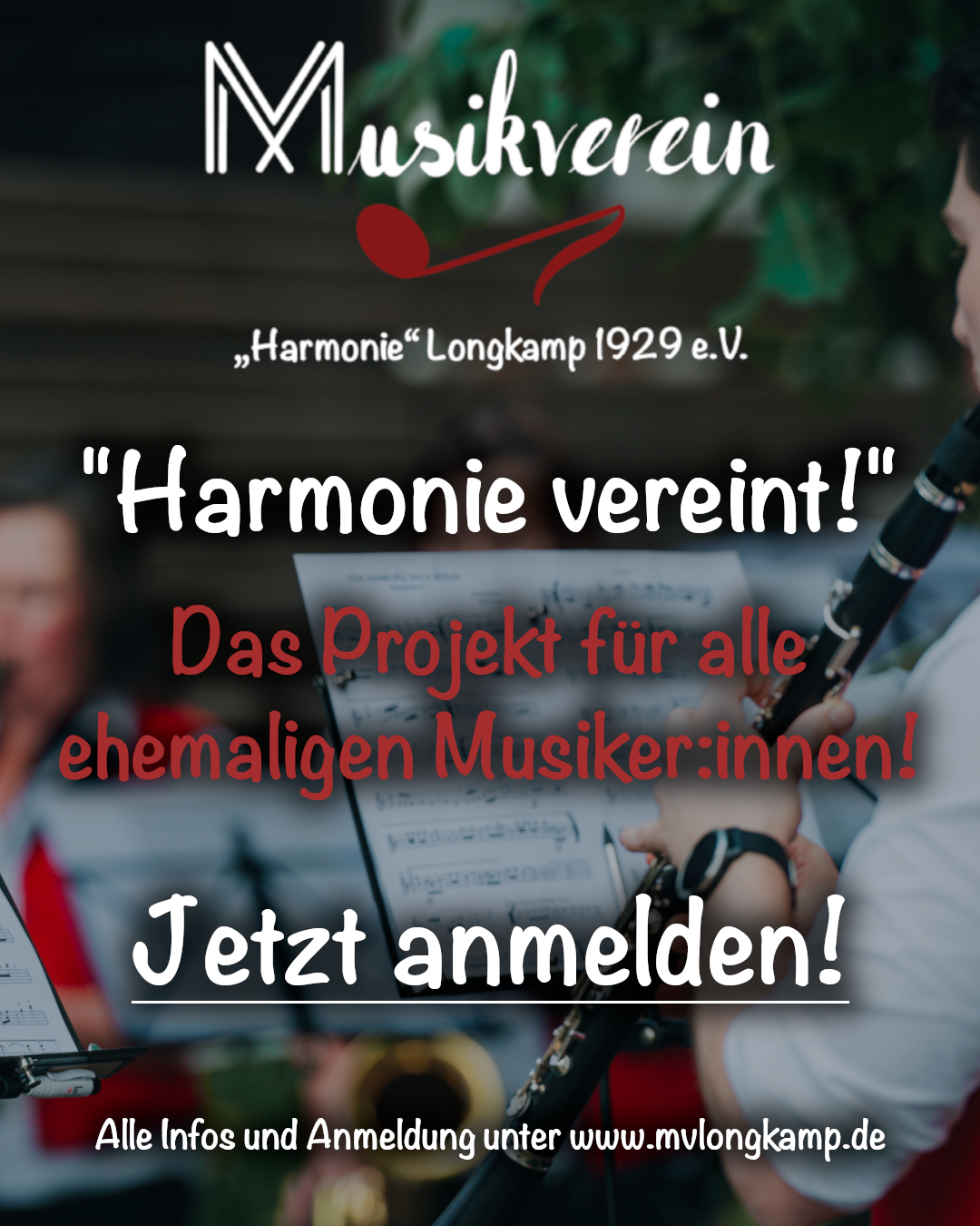 "Harmonie vereint!" - das Projekt für alle Ehemaligen!