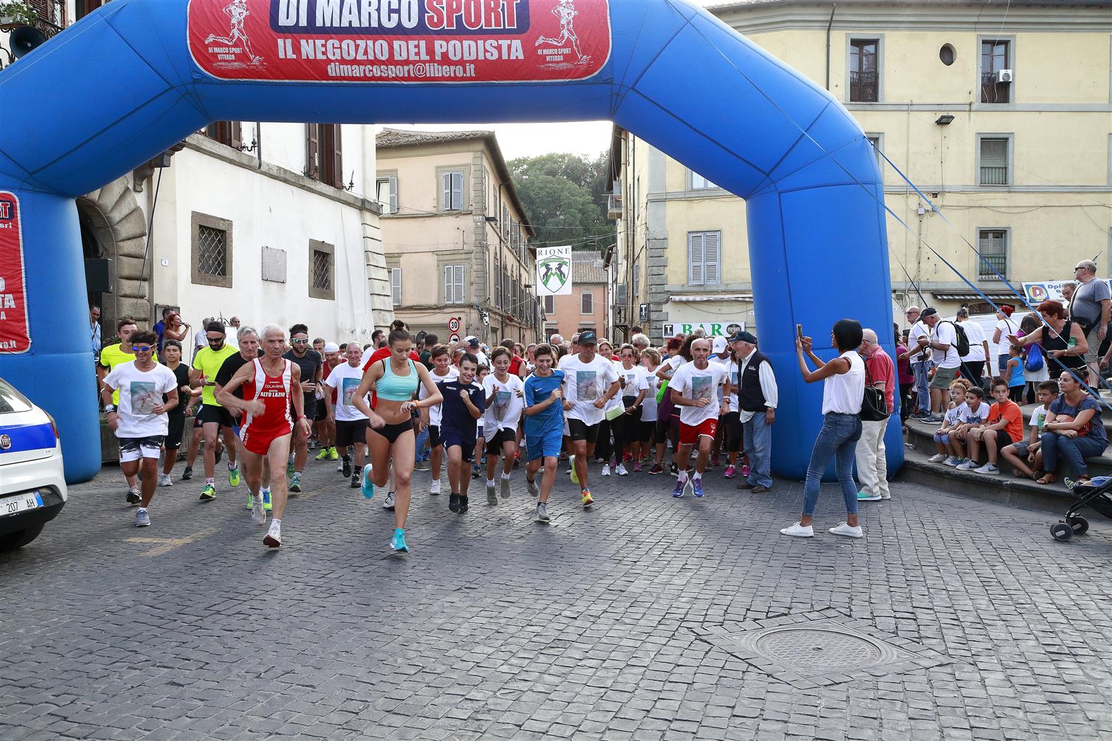 Partenza della camminata non competitiva di circa 5 Km