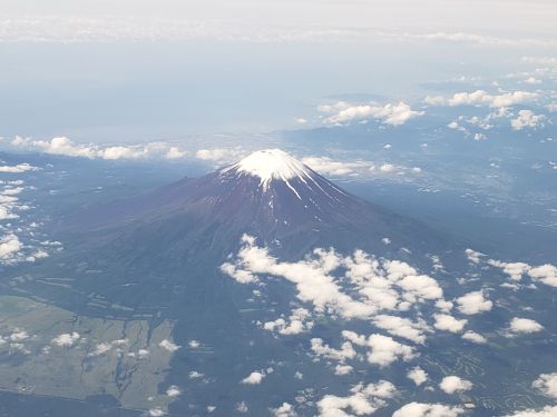 富士山機上より