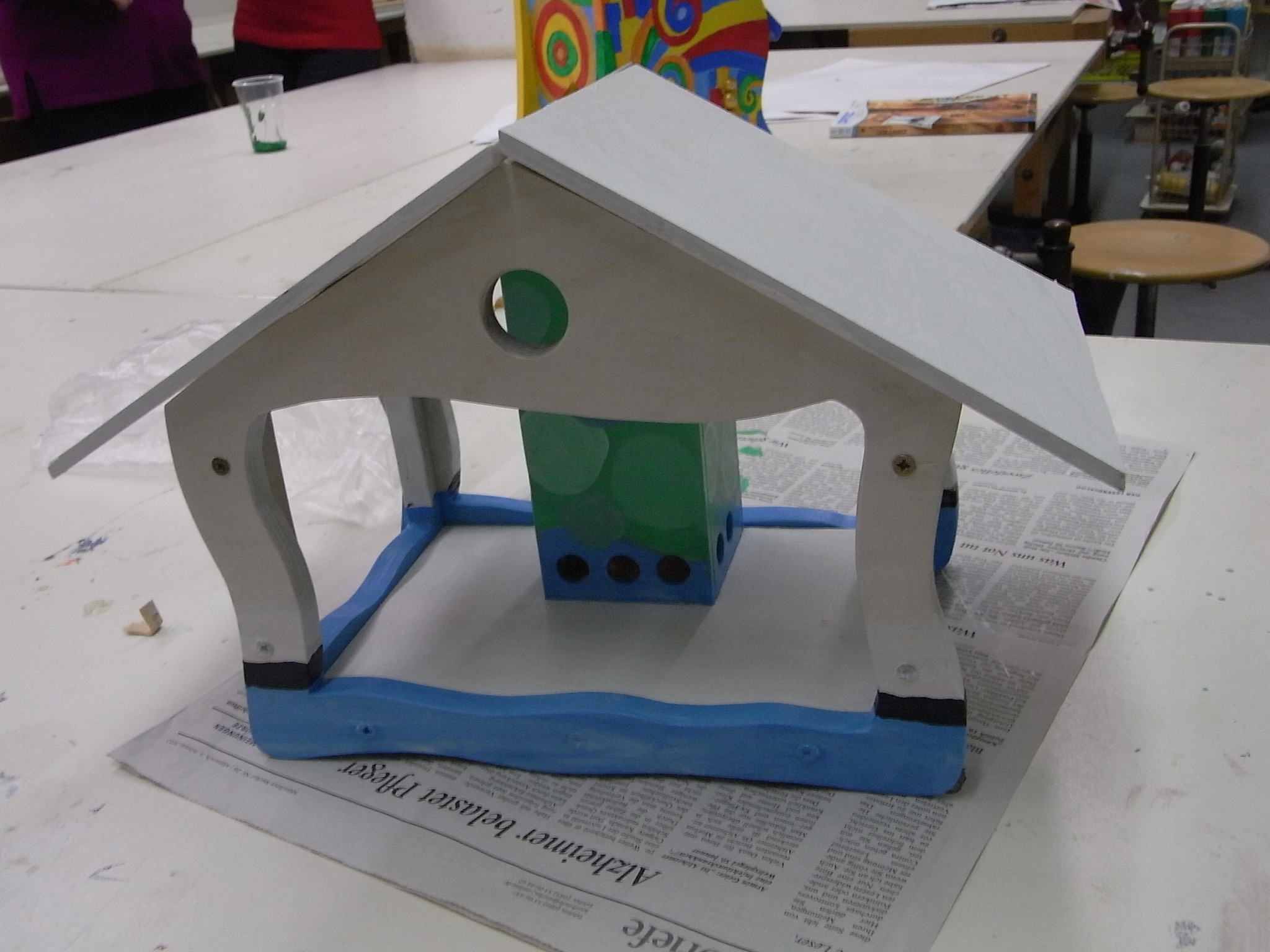 Kurs Vogelhäuser Haus eines Teilnehmers