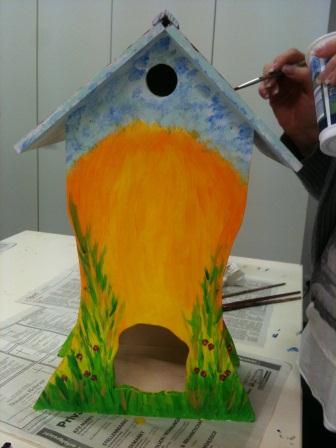 Kurs Vogelhäuser Haus eines Teilnehmers