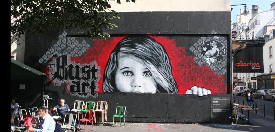 Le mur asso street art bust art