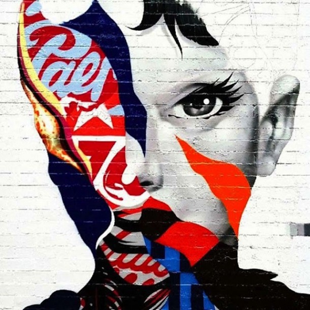 Tristan eaton famous street art audrey hepburn