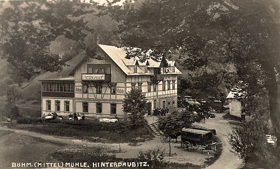Böhmischen Mühle vor 100 Jahren