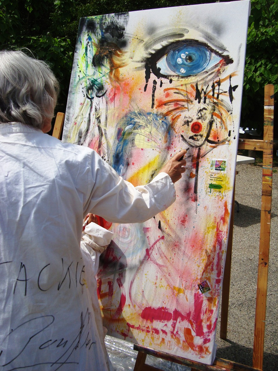 La performance faite en commun avec les visiteurs.