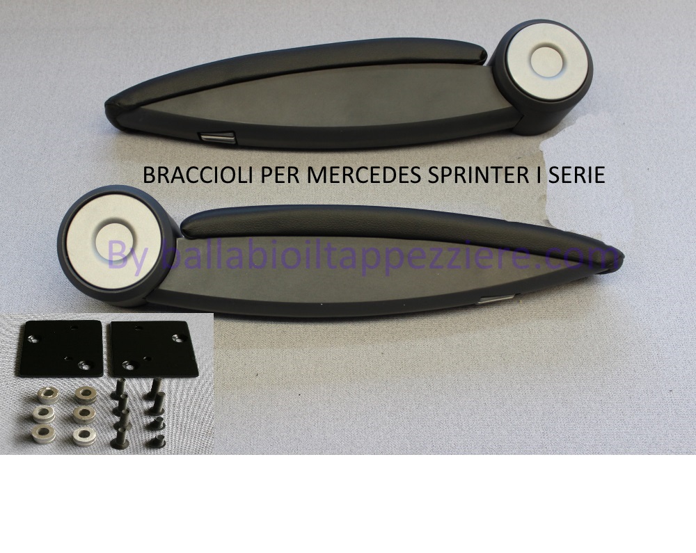 Kei Project Coppia di braccioli regolabili di ricambio con staffe