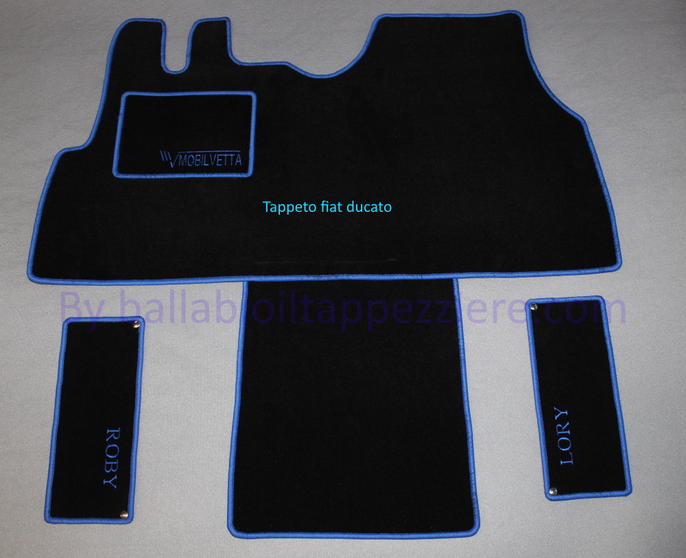 Tappetini per Fiat Doblo II van 2010- personalizzabili in velluto