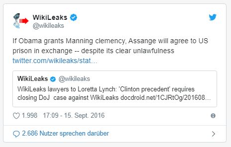 Twitter-Account von WikiLeaks