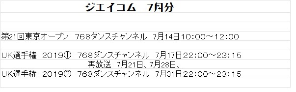 ジェイコム札幌　社交ダンス情報