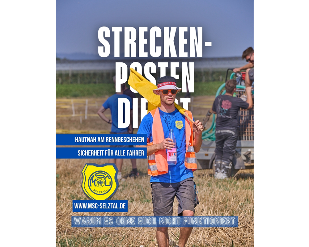Streckenpostendienst am Mofarennen 2026