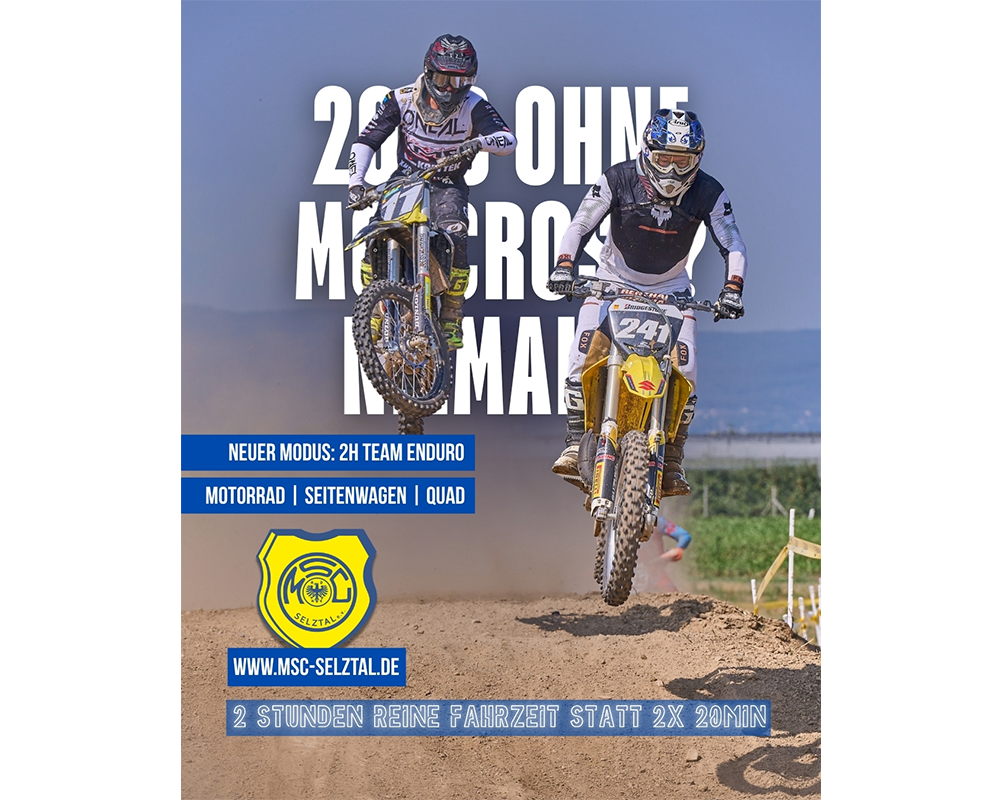 Rahmenprogramm des Mofarennens 2026: 2h Team Enduro