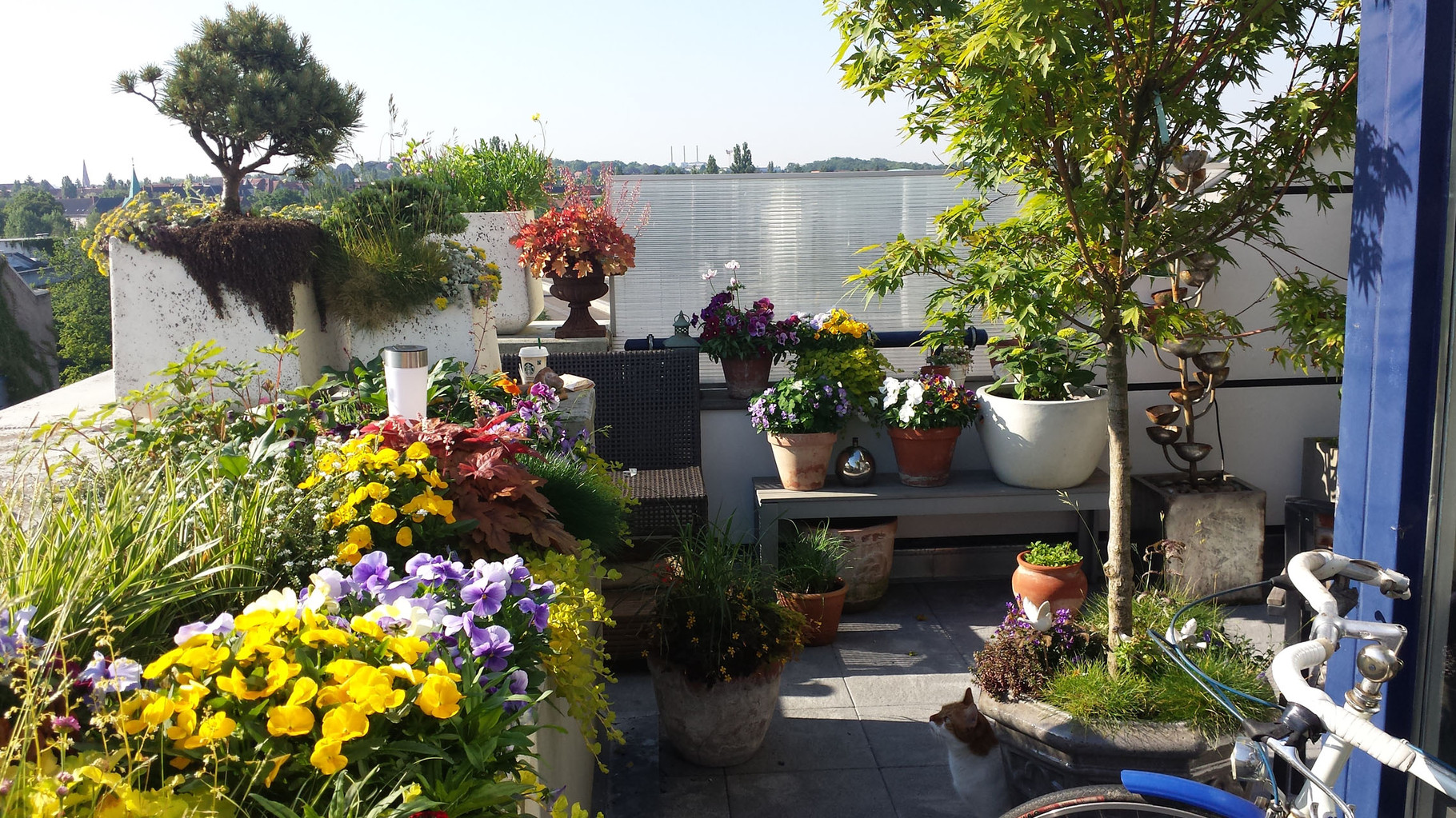 Kleiner balkon welche möbel: img eine mini lounge fuer zwei ...