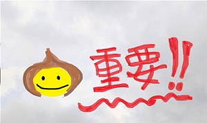 お客様にとって有益な情報を伝えるため「重要！」と赤文字で書かれた画像