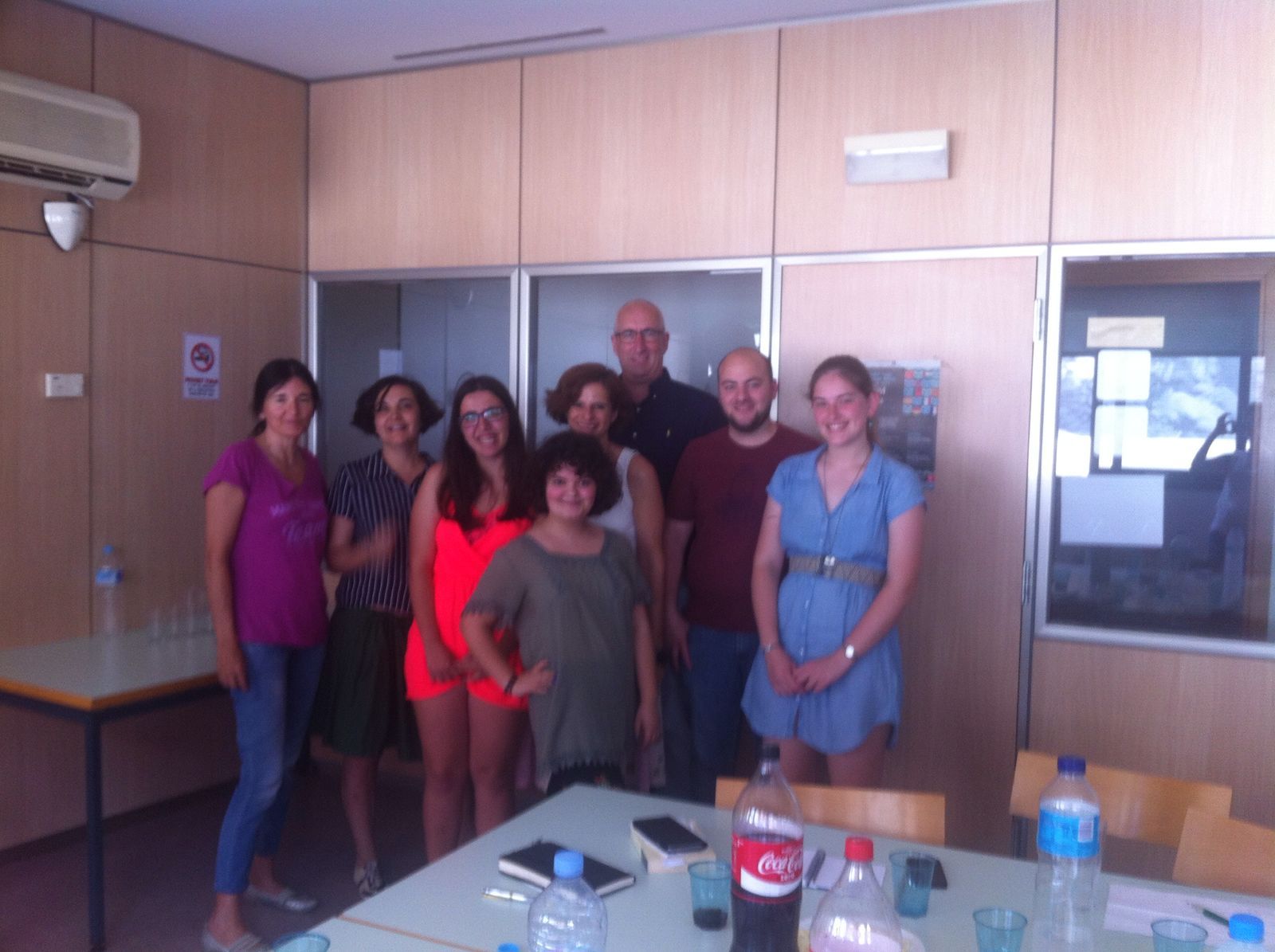 Foto amb l'equip del projecte