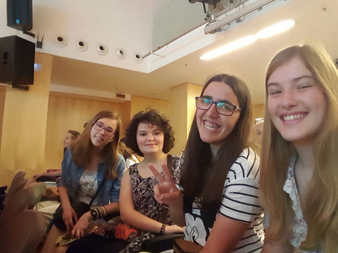 D'esquerra a dreta, Alona, Mixa, Irene i Mauqui