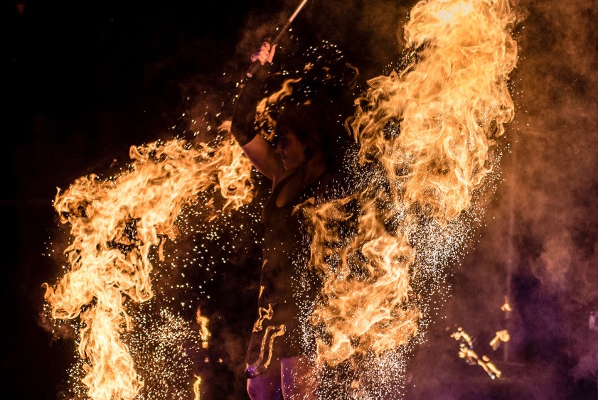 Fantômes de Flammes auf dem Gaildorfer Floßfest