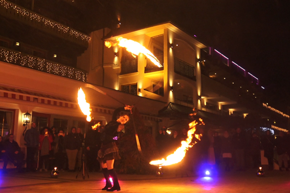 Feuershows für das Hotel Karwendel am Achensee in Tirol