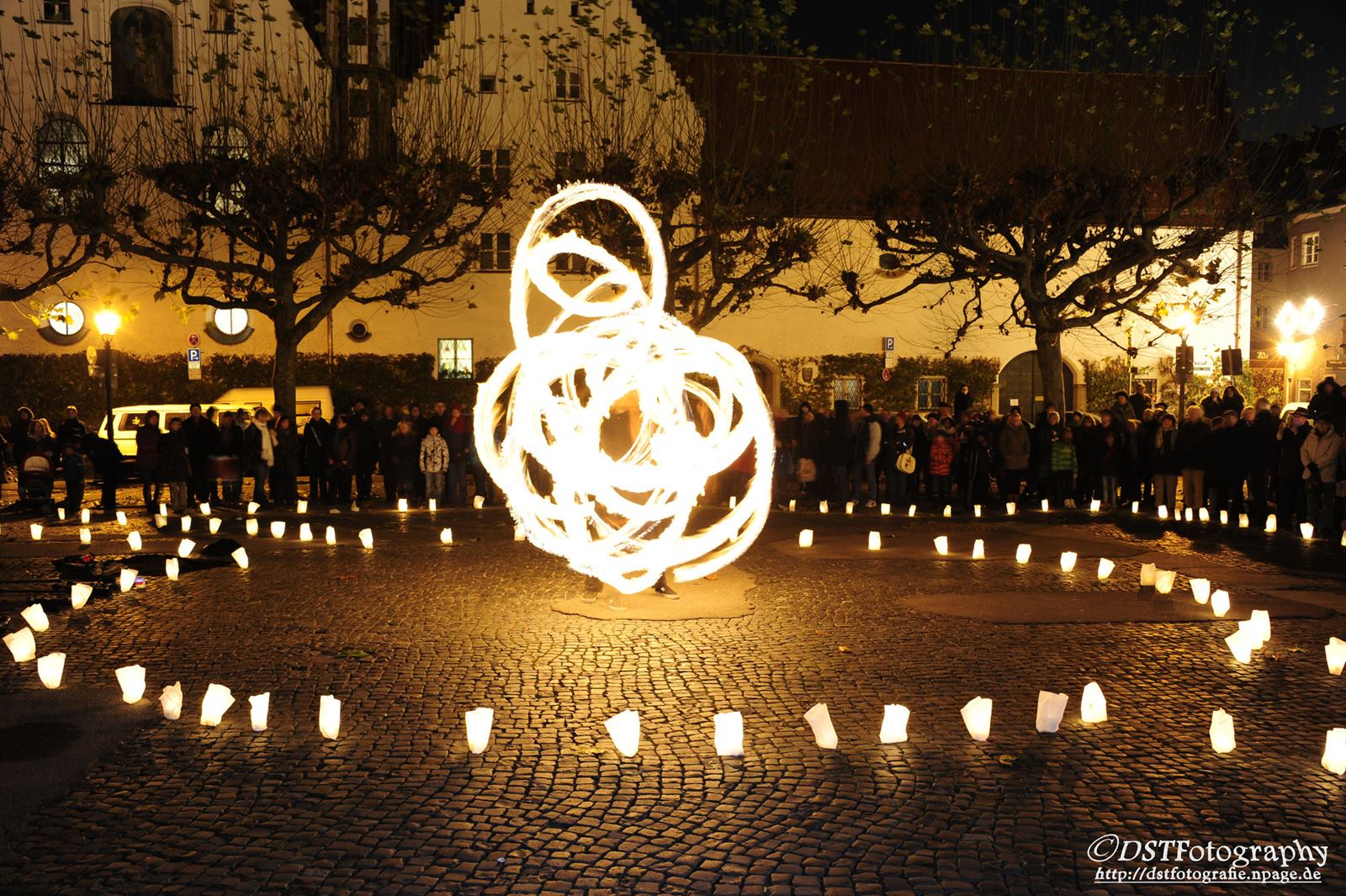 Feuershows auf der Nacht der 1000 Lichter Augsburg