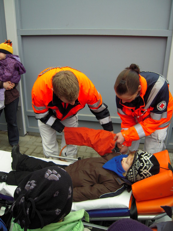 Ausflug zur den Rettungssanitätern